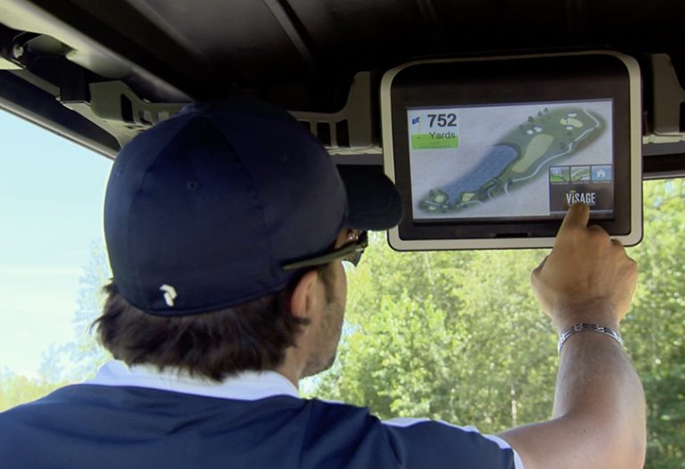 Voiturette de golf au Golf Château-Bromont